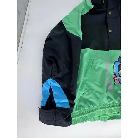 Vintage 80S/90S O’neill Futures Shock Jacket Small Pullover Quarter Zip/Snap - Picture 4 of 12